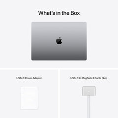 Apple MacBook Pro 16-inch M2 Pro, 32GB RAM, 1TB SSD, Space Gray — what's in the box