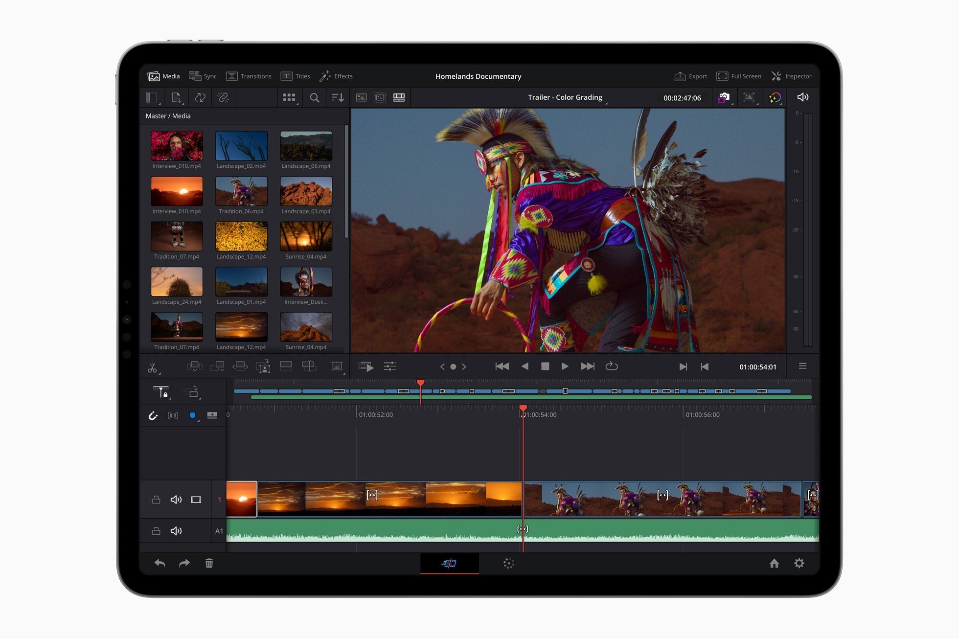 Apple iPad Pro 11-inch (4th Gen) M2, 256GB Wi-Fi Space Gray — lifestyle — colour grading in DaVinci Resolve