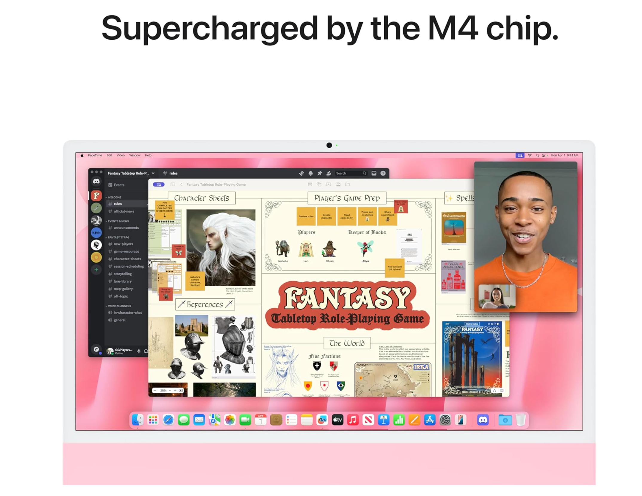 NEW IN Box Apple M4 chip with 10-core CPU, 10-core GPU, 24-inch 24 GB ram 512 SSD Blue.