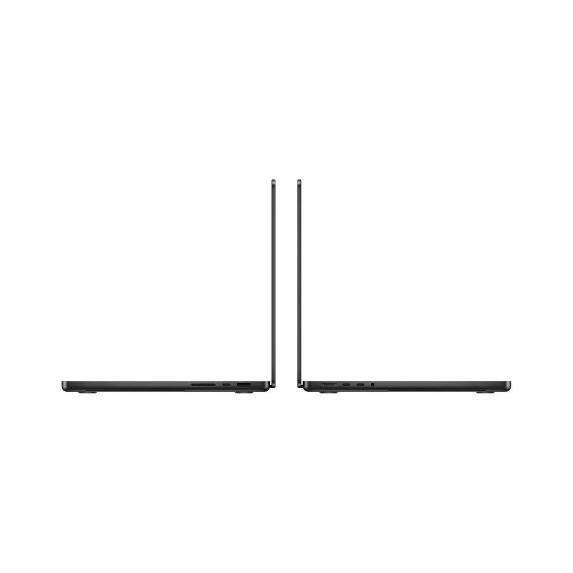 Apple MacBook Pro 14-inch M3 Max, 36GB RAM, 1TB SSD, Space Black — side profile, open