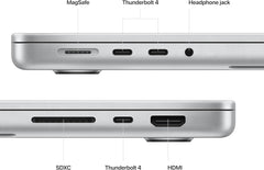 Apple 16-inch MacBook Pro (M2 Pro Chip, 16GB RAM, 512GB SSD, Liquid Retina XDR Display) SILVER side