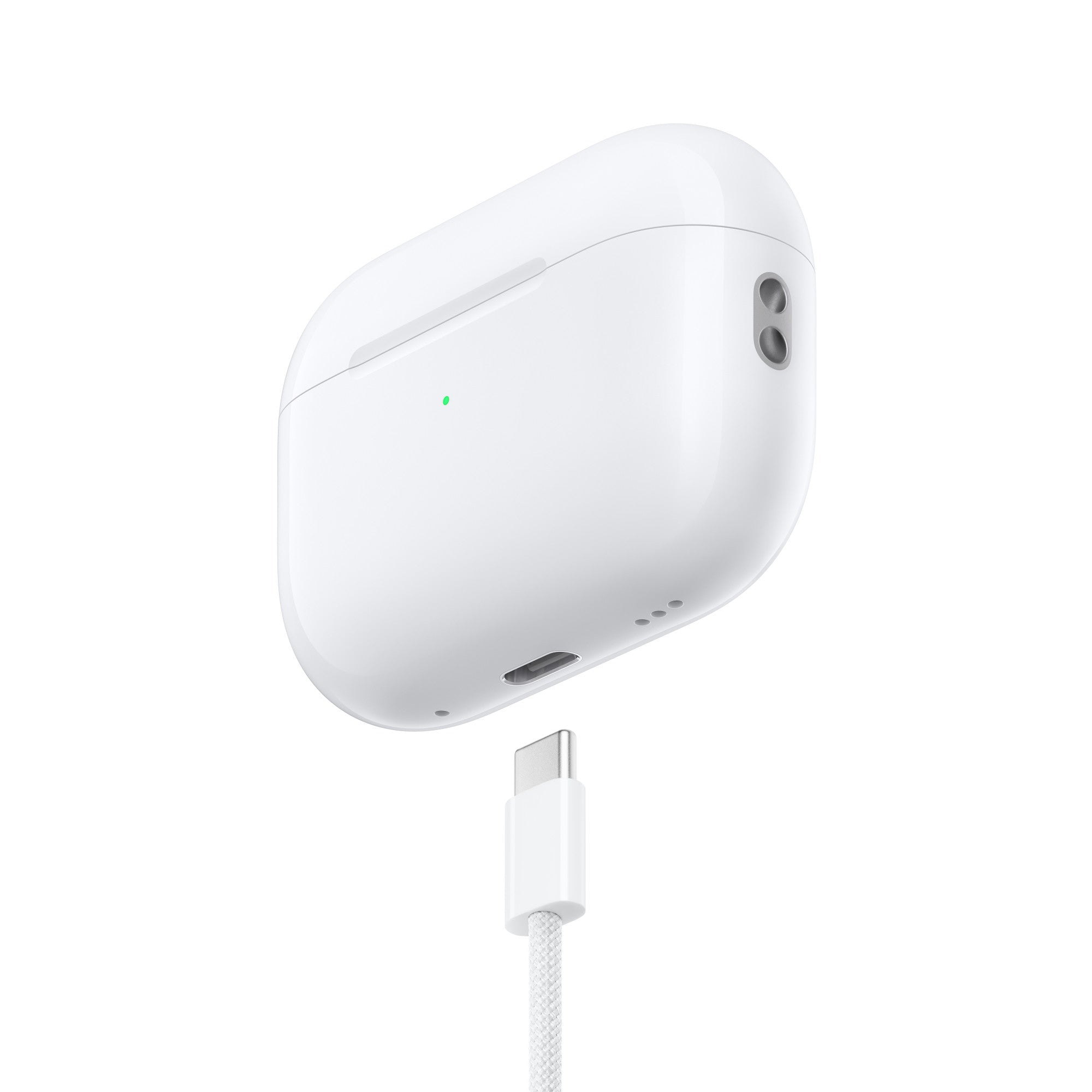 Apple AirPods Pro (2nd Gen) with MagSafe Charging Case (USB-C) placed on desk