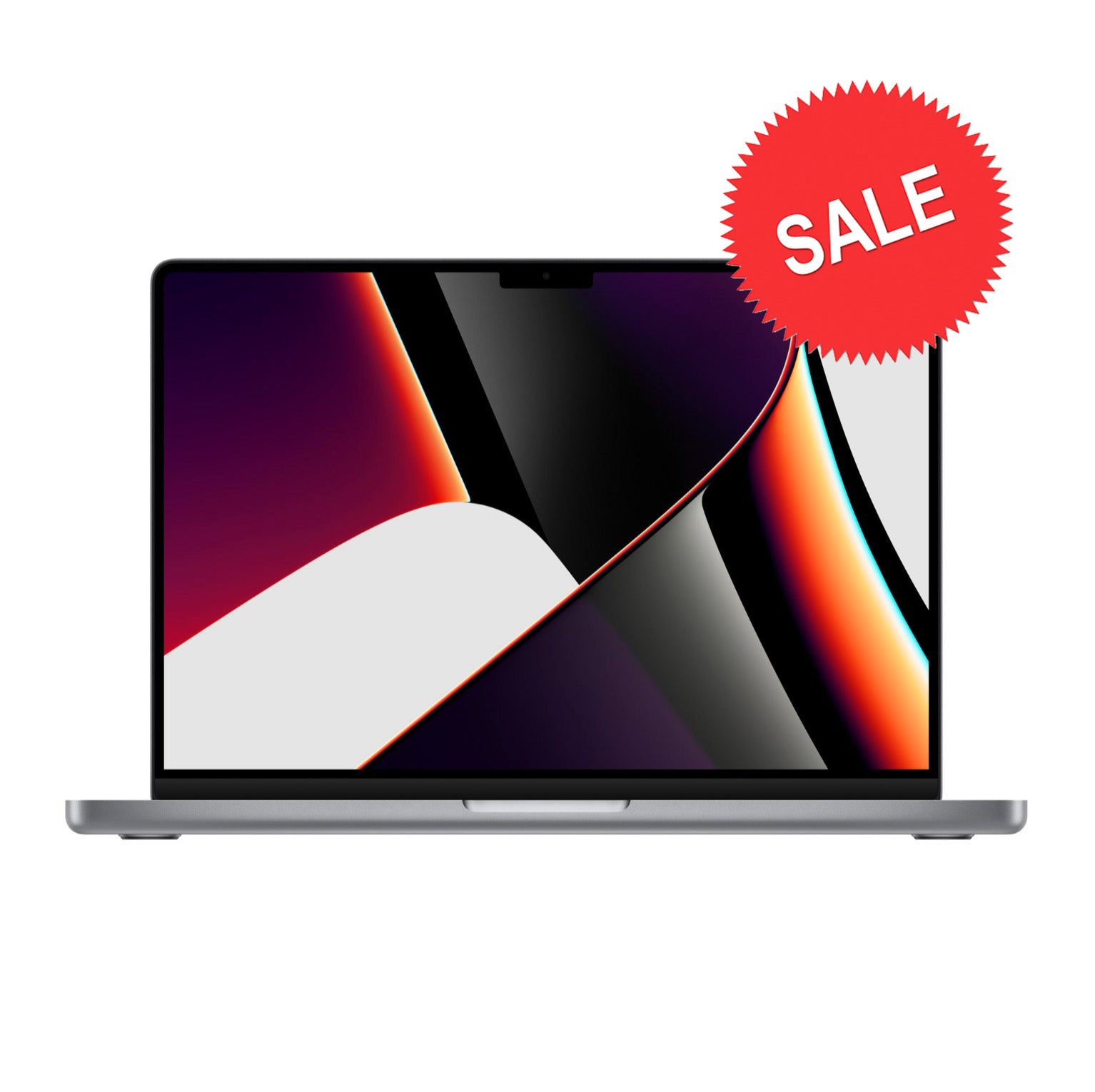 Apple MacBook Pro 14.2-inch – M1 Max, 32GB RAM, 512GB SSD – Space Gray 1 Year Warranty front view