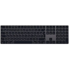 Apple Magic Keyboard with Numeric Keypad Wireless, Bluetooth, Rechargeable. Works with Mac, iPad, or iPhone front view