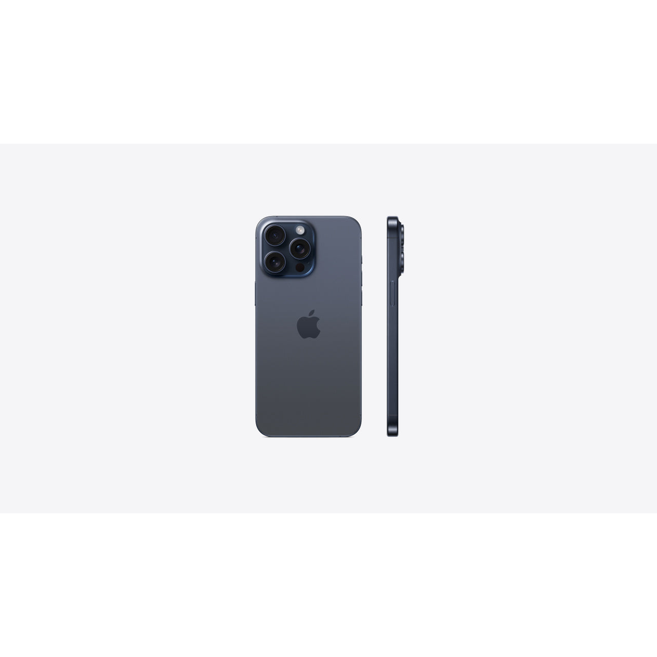 Apple iPhone 15 Pro Max 256GB Blue Titanium — back and side