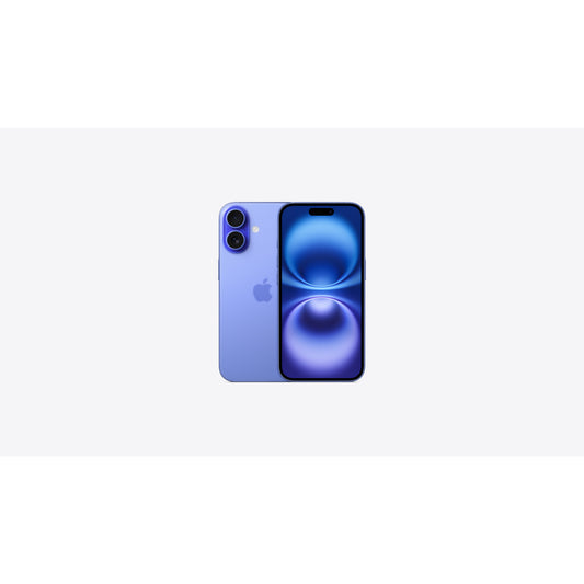 Apple iPhone 16 128GB Ultramarine Unlocked — front and back