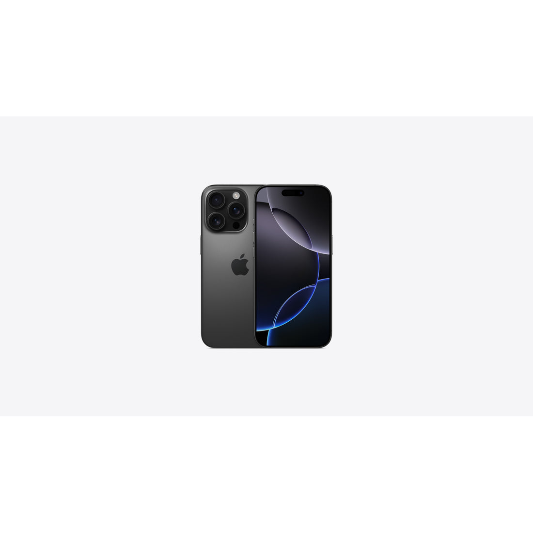 Apple iPhone 16 Pro, 256GB Black Titanium Unlocked — front and back