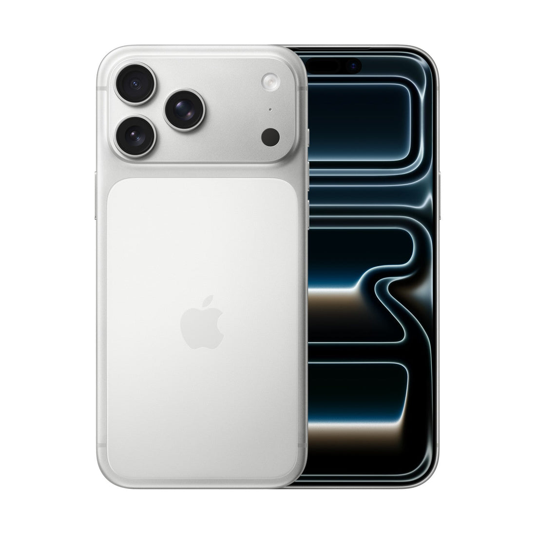Apple iPhone 17 Pro Max 512GB Silver, Unlocked — front and back
