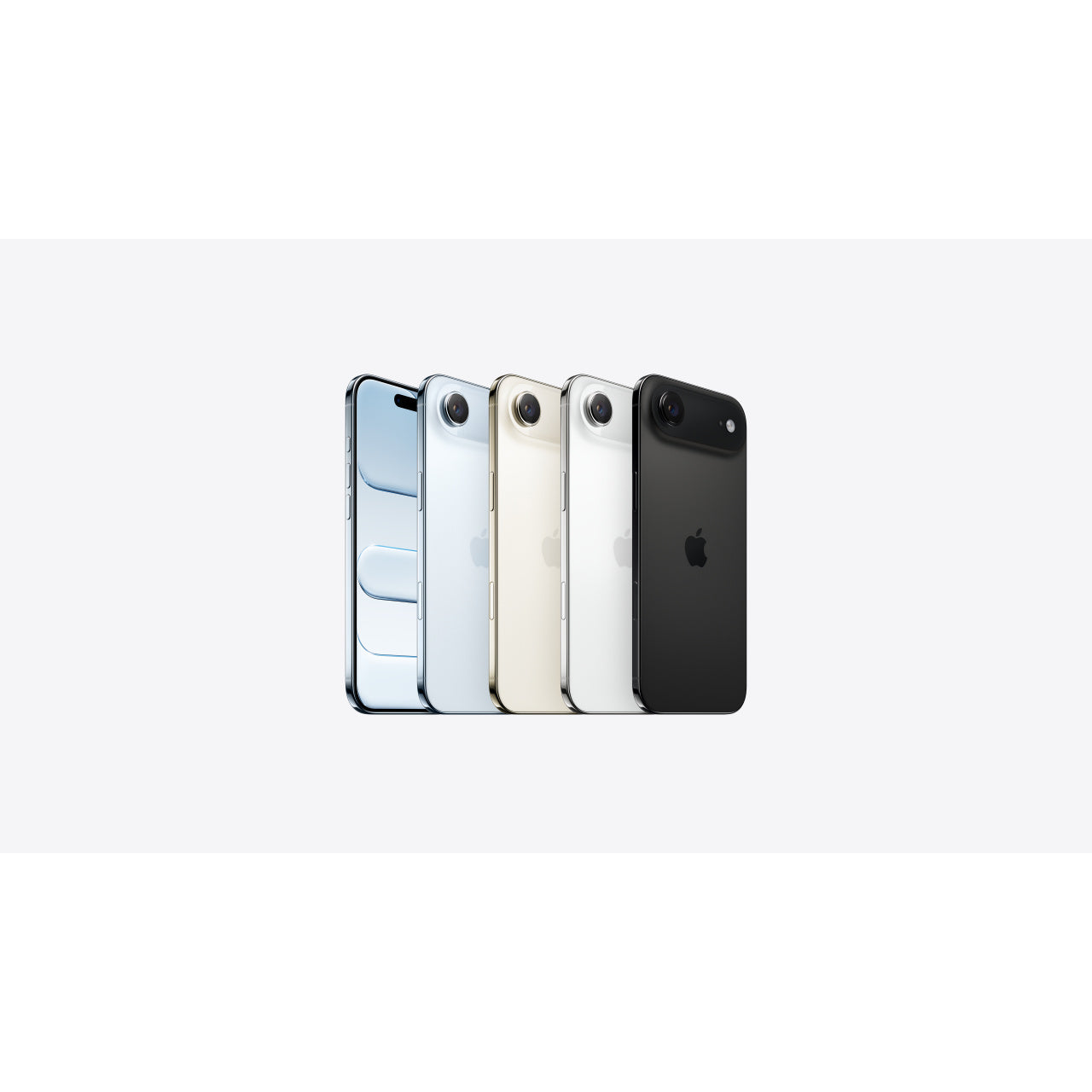 iPhone Air colours: Sky Blue, Light Gold, Cloud White and Space Black