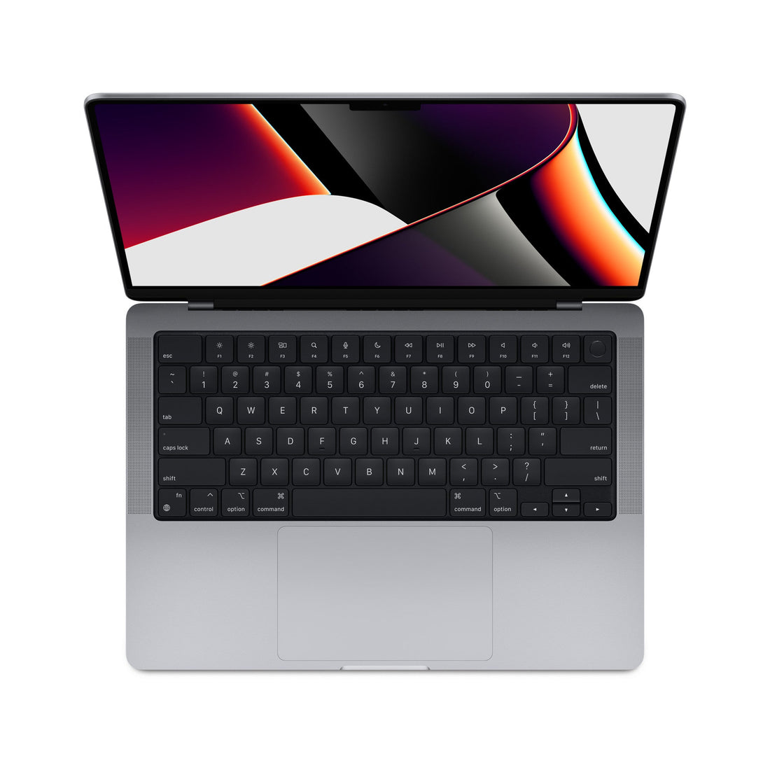 Apple MacBook Pro 14-inch M1 Pro with 8-Core CPU and 14-Core GPU, 16GB 1TB Space Gray — front open