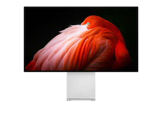 Apple Pro Display XDR 32-inch Standard Glass with VESA Mount Adapter — front view (Pro Stand shown, not included)
