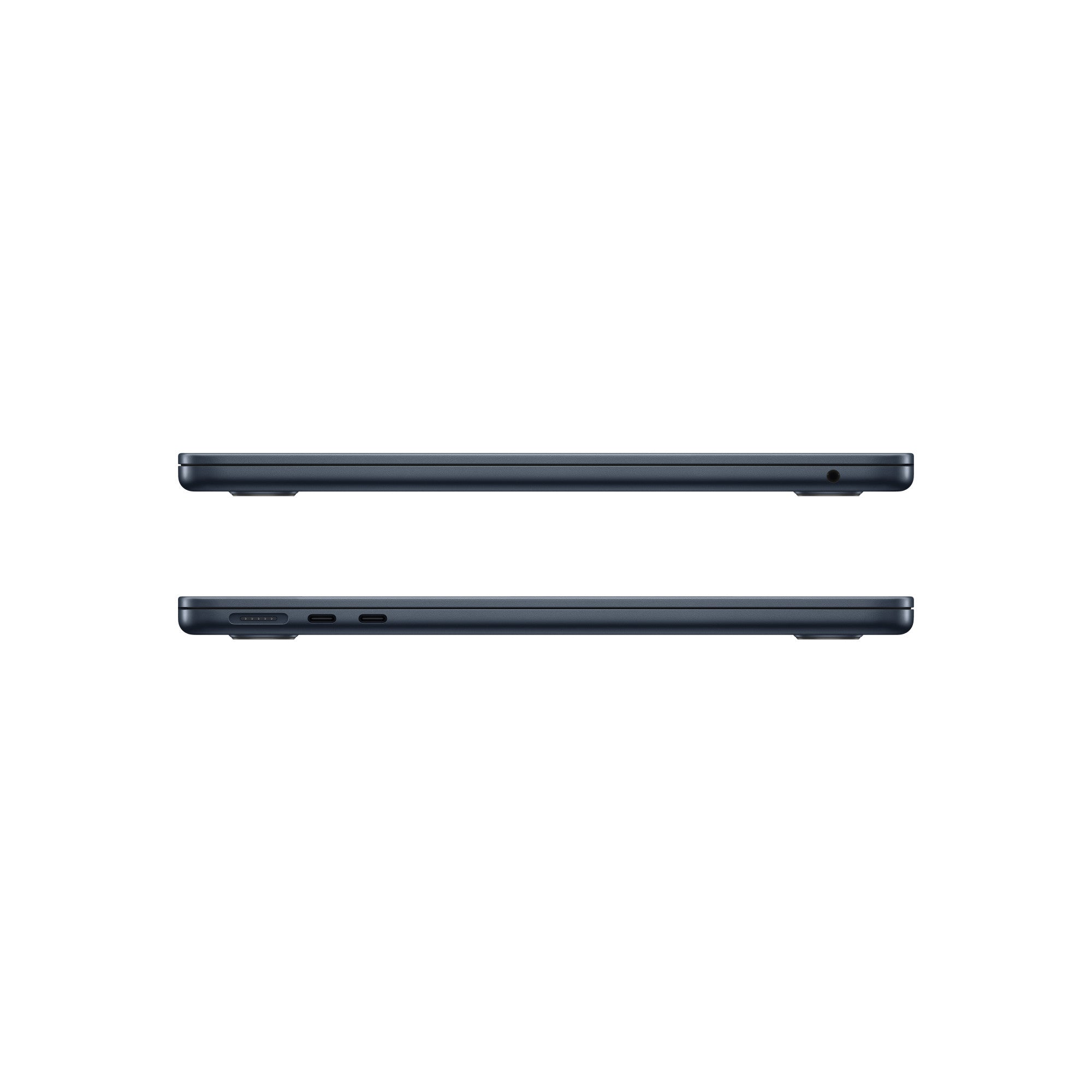 Apple MacBook Air 13-inch M2, 8GB RAM, 256GB SSD, Midnight — ports: MagSafe 3, two Thunderbolt / USB 4 ports, headphone jack