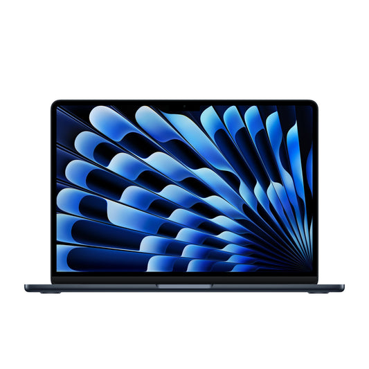 Apple MacBook Air 13-inch M5, 16GB RAM, 512GB SSD, Midnight — front view
