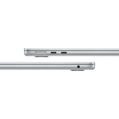 Apple MacBook Air 13-inch M4, 24GB RAM, 512GB SSD, Silver — ports: MagSafe 3, two Thunderbolt / USB 4 ports, headphone jack