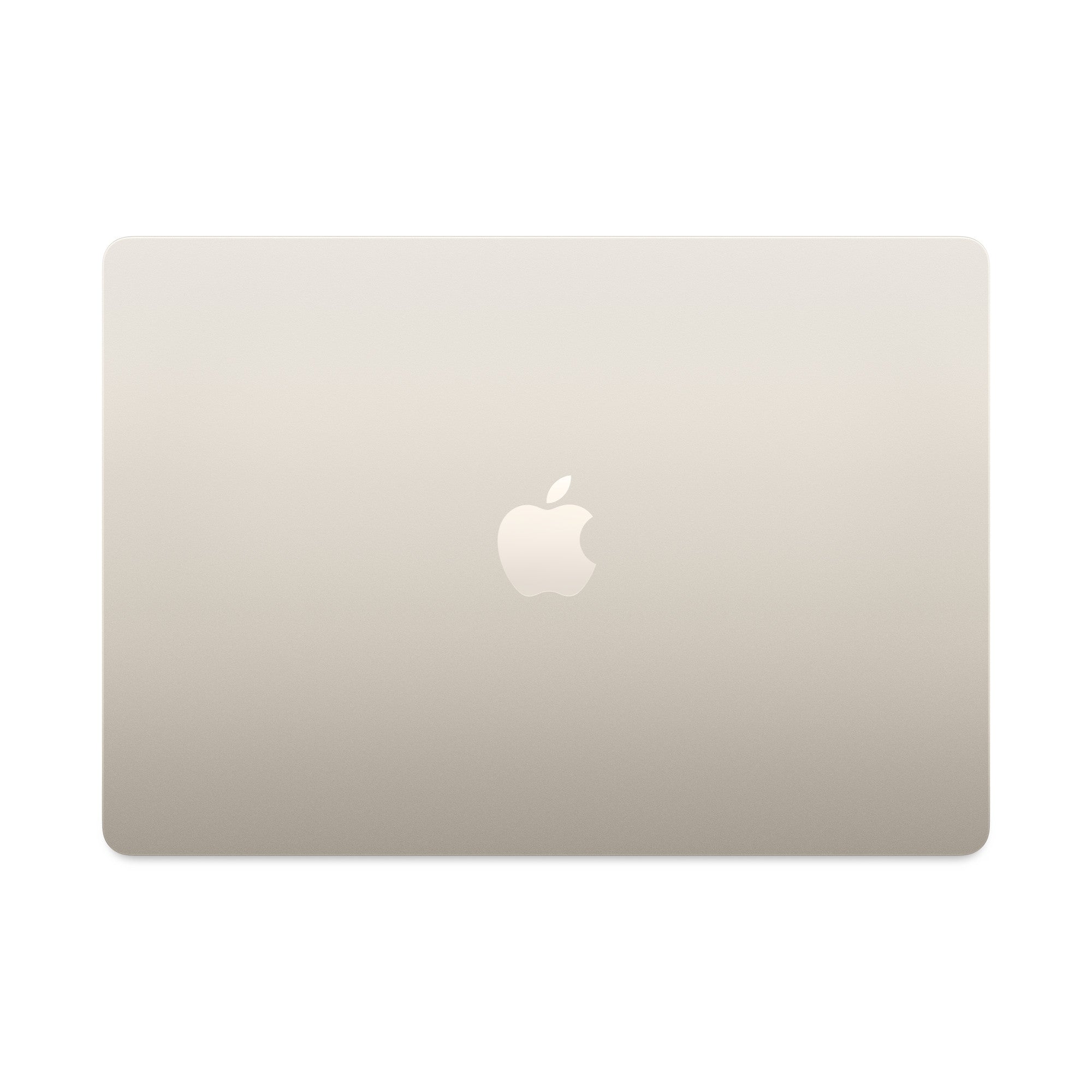 Apple MacBook Air 15-inch M4 in Starlight, closed top view