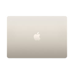 Apple MacBook Air 15-inch M4 in Starlight, closed top view