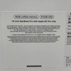 Apple MacBook Pro 14" M2 Pro, 16GBRam Memory Apple M2 Pro Open Box.