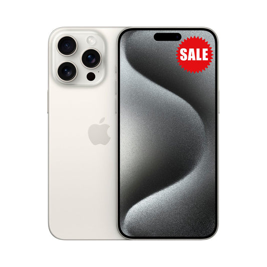 Apple iPhone 15 Pro, 128GB, White Titanium — Unlocked | 1-Year Warranty | Free 2-Day Shipping