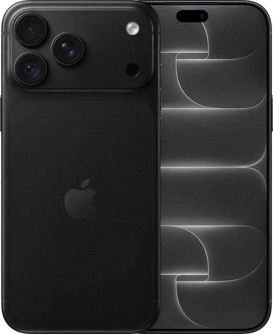 Apple iPhone 18 Pro Max 256GB Black, Unlocked — front and back