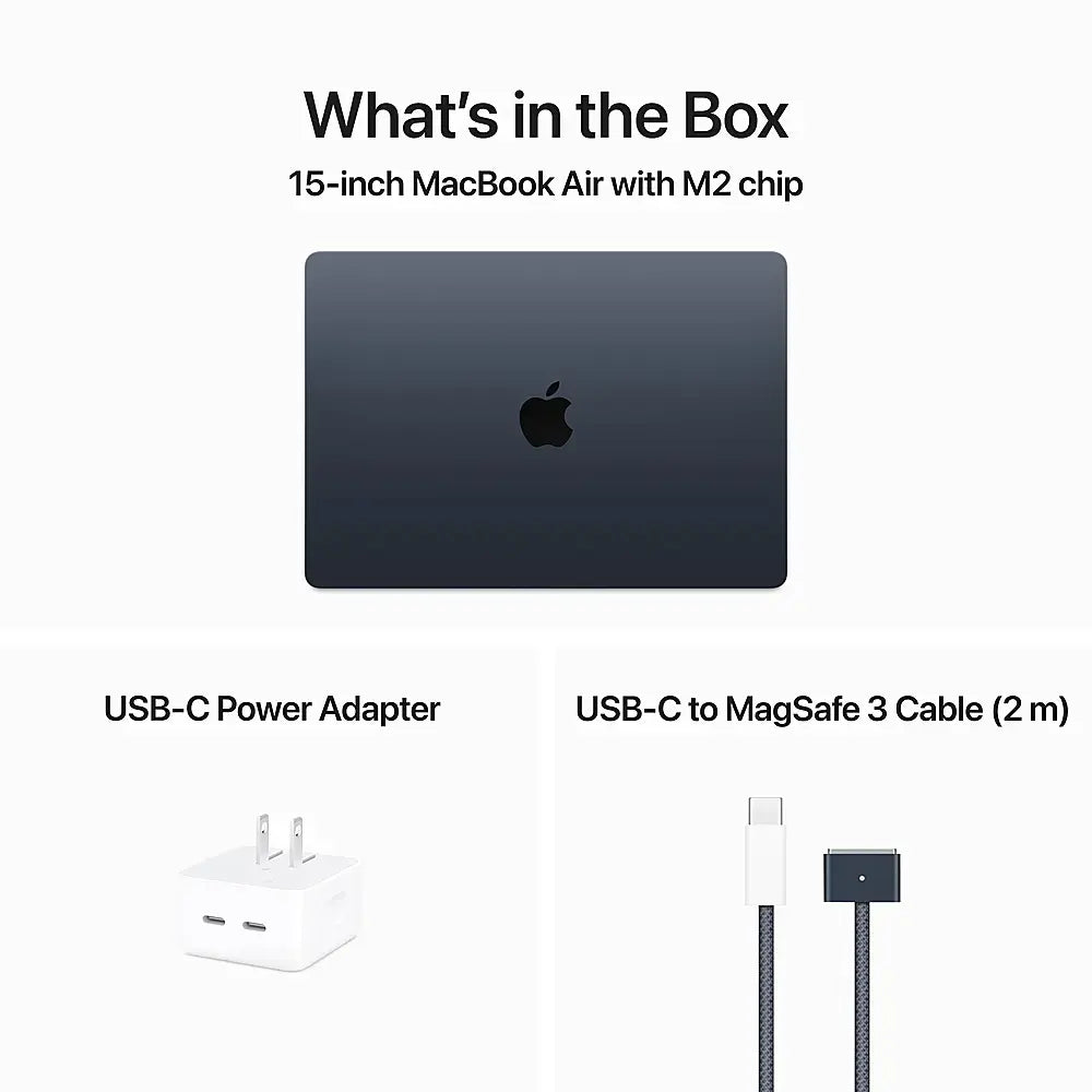 Apple 15-inch MacBook Air M2 24GB 2TB SSD Midnight – MacPro-LA