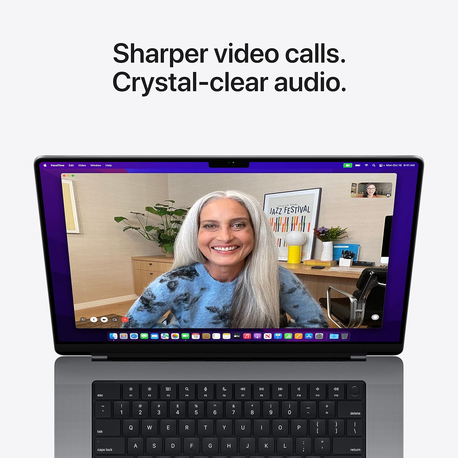 Apple MacBook Pro 16-inch M2 Max, 32GB RAM, 1TB SSD, Space Gray — 1080p FaceTime HD camera for video calls