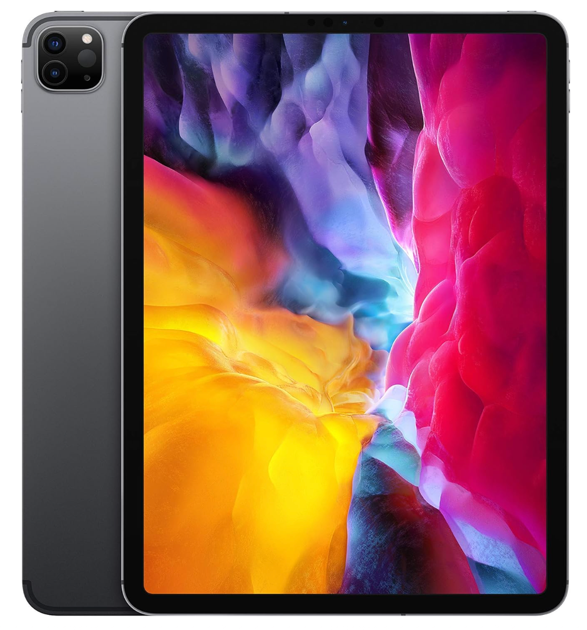 2020 Apple iPad Pro 2nd Gen (11 inch, Wi-Fi + Cellular, 256GB) Space Gray (Renewed).