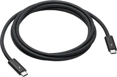 Black USB-C cable on a white background