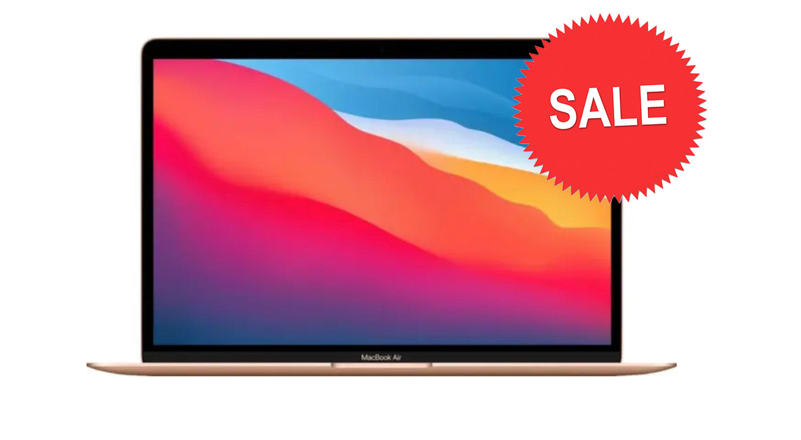 Apple MacBook Air (2020) 13.3-inch - M1 Chip, 8-Core CPU, 7-Core GPU, 8GB RAM, 256GB SSD - Rose Gold (Open Box).