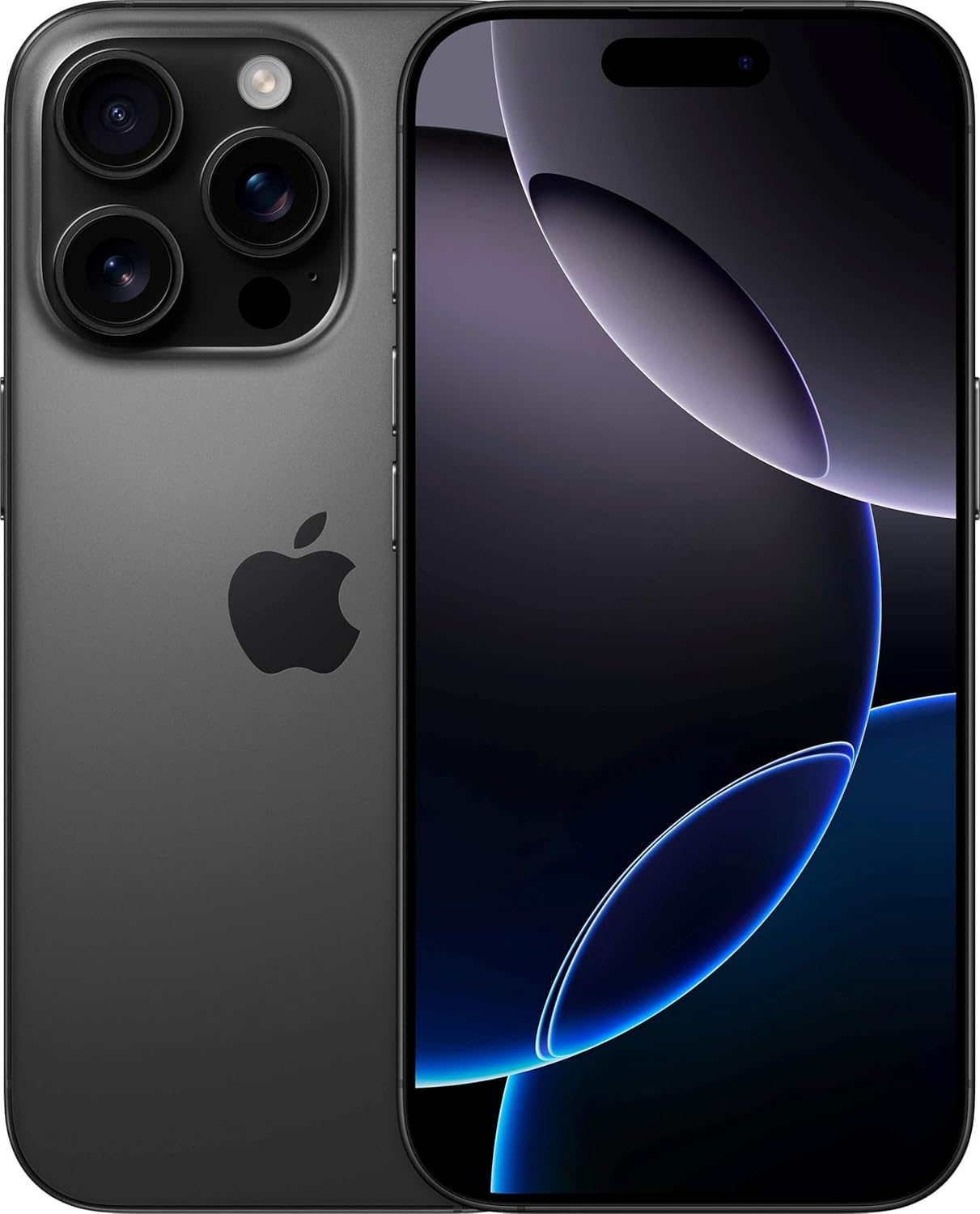 Apple iPhone 16 Pro Max – 512GB – Black Titanium - NEW front display view