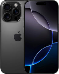 Apple iPhone 16 Pro Max – 512GB – Black Titanium - NEW front display view