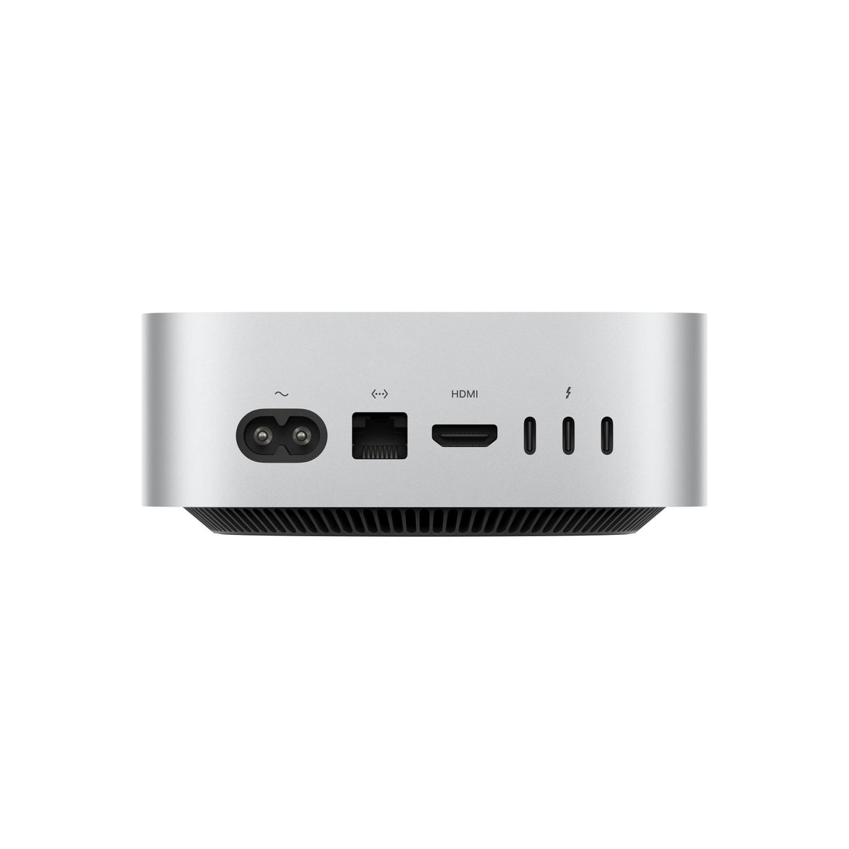 Apple Mac mini: Apple M4 chip, 16GB RAM, 256GB SSD - Silver front view