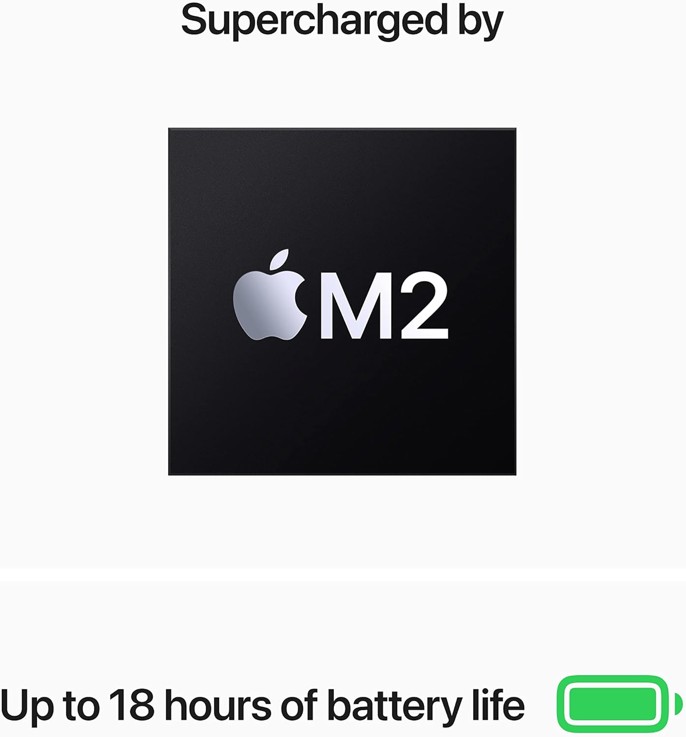Apple MacBook Air 13-inch (2023, M2, 16GB RAM, 1TB SSD) Starlight battery