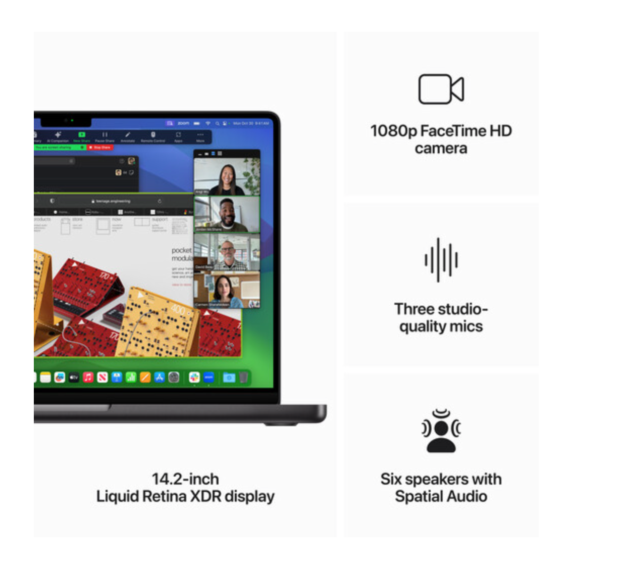 Apple MacBook Pro (M3 Max) – 64GB RAM, 2TB SSD, Space Black placed on desk