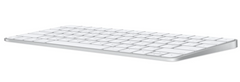 Side angle of Apple Magic Keyboard 2, (Wireless) Silver (QWERTY English) (Renewed)