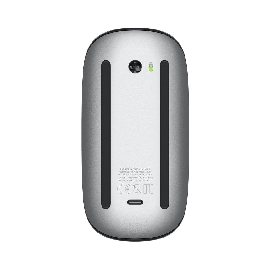 Apple Magic Mouse (Lightning Port) - Wireless - Black New In The Box back view
