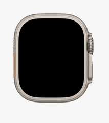 Apple Watch Ultra 2 GPS and Cellular 49mm Black Titanium with M/L Black Trail Loop front view