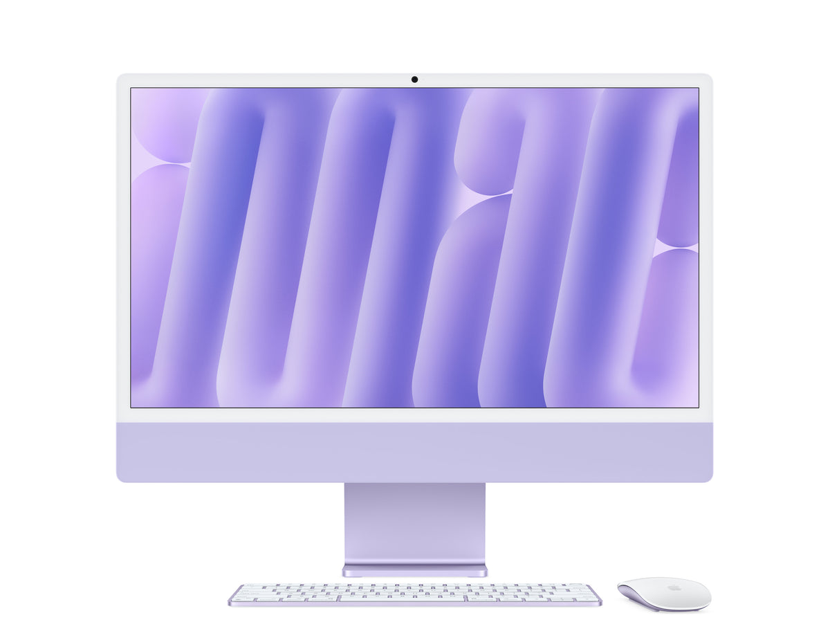 Apple iMac 24-inch M4, 16 GB ram 256GB SSD Purple 1 Year Warranty.