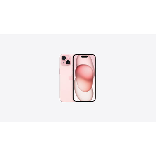 Apple iPhone 15 128GB Pink Unlocked — front and back
