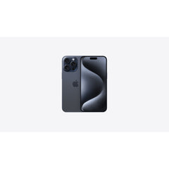 Apple iPhone 15 Pro Max 256GB Blue Titanium Unlocked — front and back
