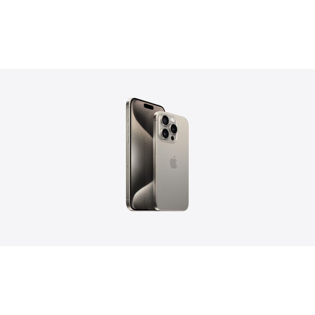 iPhone 15 Pro titanium design (Natural Titanium shown)