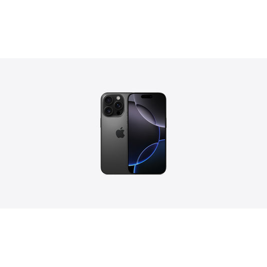 Apple iPhone 16 Pro, 256GB Black Titanium Unlocked — front and back