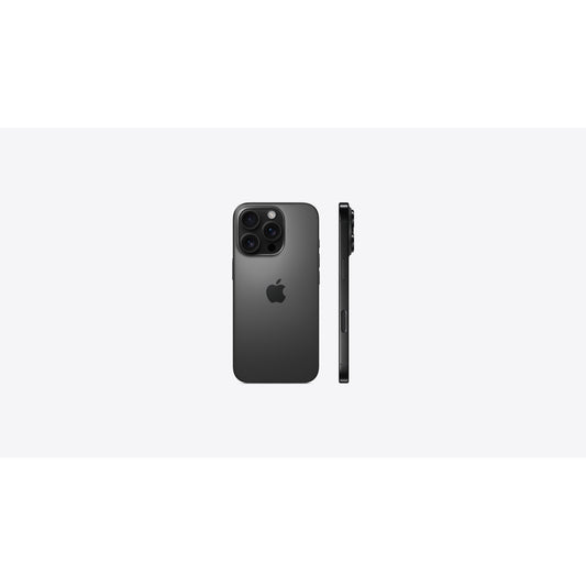 Apple iPhone 16 Pro, 256GB Black Titanium Unlocked — back and side