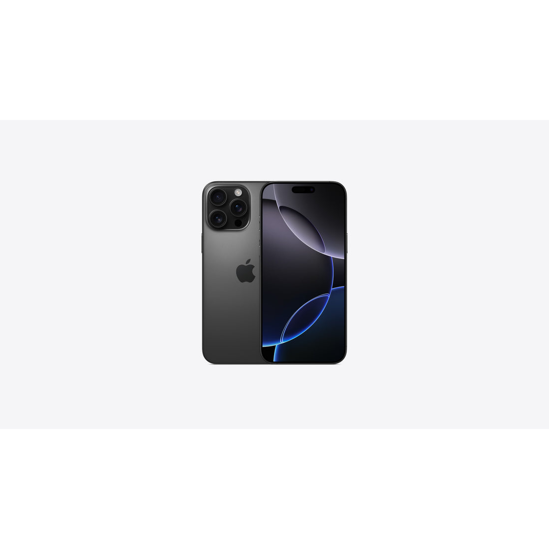 Apple iPhone 16 Pro Max 256GB Black Titanium, Unlocked — front and back