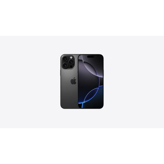 Apple iPhone 16 Pro Max 512GB Black Titanium, Unlocked — front and back