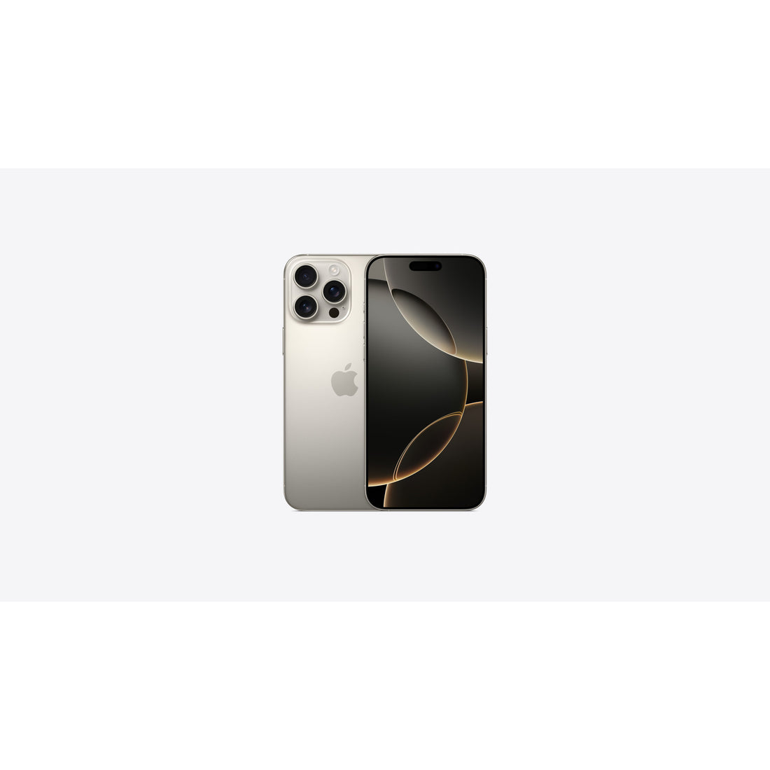 Apple iPhone 16 Pro Max 512GB Natural Titanium, Unlocked — front and back