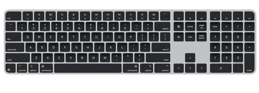 Apple Magic Keyboard with Touch ID &amp; Numeric Keypad + Apple Magic Mouse – Black Multi-Touch Surface, US English, Apple Silicon Compatible, Renewed