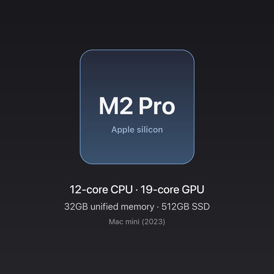 Apple chip card — Mac mini M2 Pro 32GB/512GB