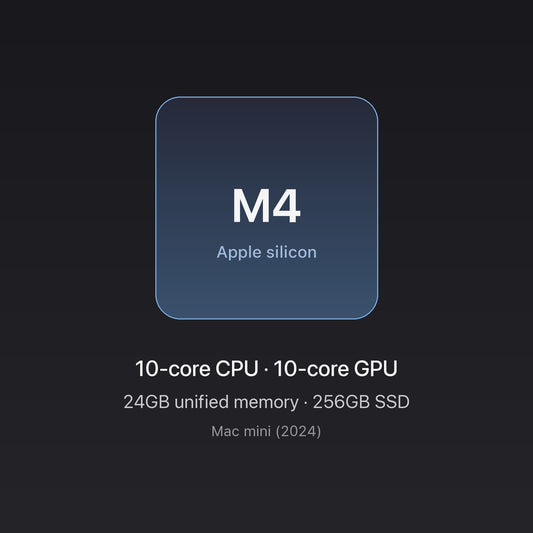 Apple chip card — Mac mini M4 24GB/256GB
