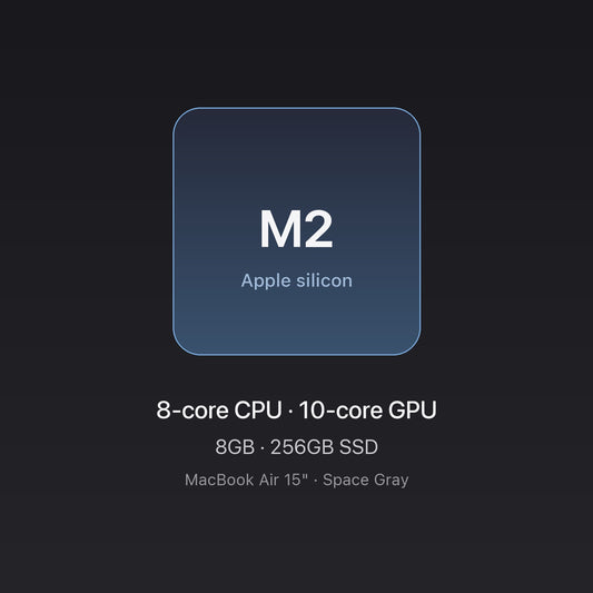 Apple M2 chip card — MacBook Air 15-inch M2 8GB 256GB Space Gray
