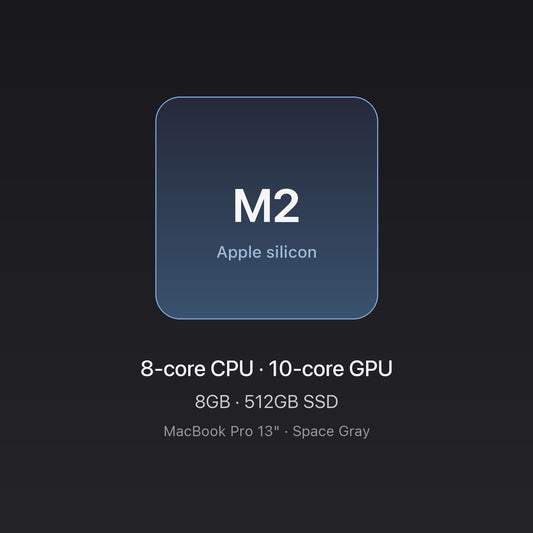 Apple M2 chip card — MacBook Pro 13" M2 8GB 512GB Space Gray